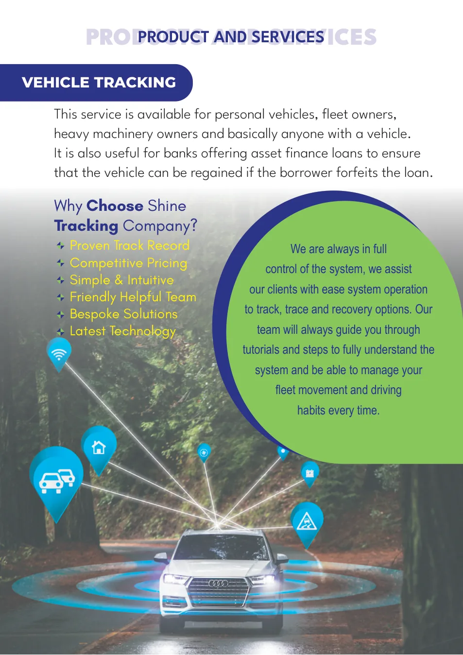 Vehicle tracking technology and GPS visibility